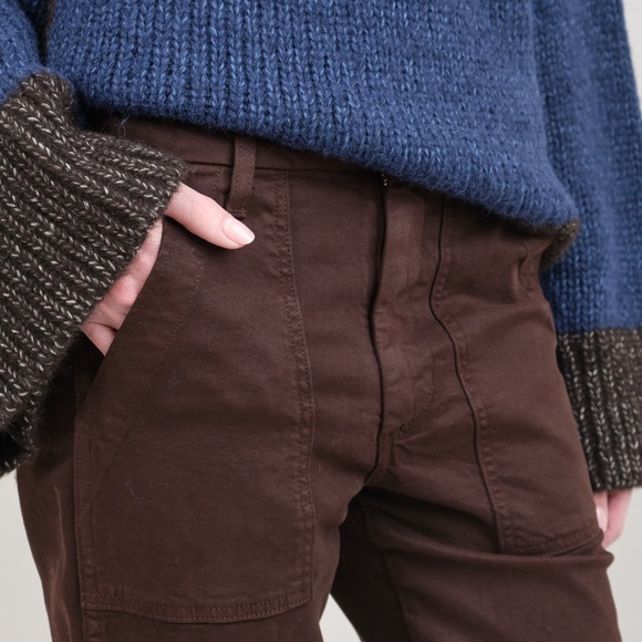 AMO Easy Army trouser Espresso 25 - Picture 2 of 9